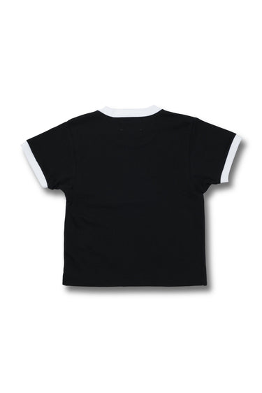 【Women's】70's LOGO TRIM TEE / BLK×WHT - vaultroom 公式オンラインストア