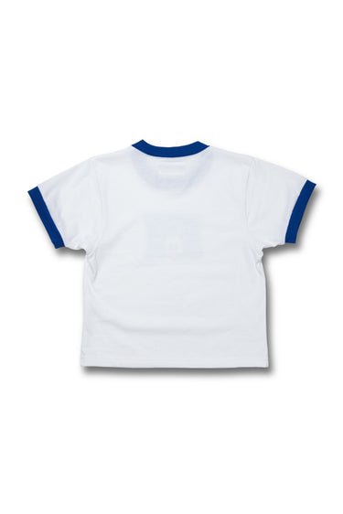 【Women's】70's LOGO TRIM TEE / WHT×BLU - vaultroom 公式オンラインストア