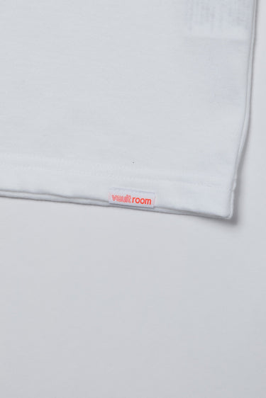 【Women's】70's LOGO TRIM TEE / WHT×ORG - vaultroom 公式オンラインストア