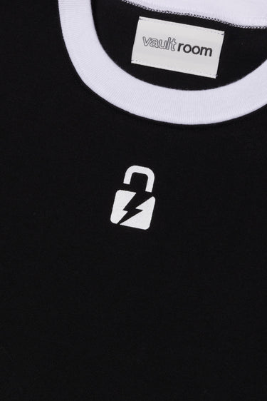 【Women's】KEY LOGO TRIM TEE / BLK×WHT - vaultroom 公式オンラインストア