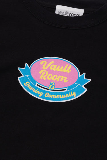 【Women's】RIBBON LOGO CROPPED TEE / BLK - vaultroom 公式オンラインストア