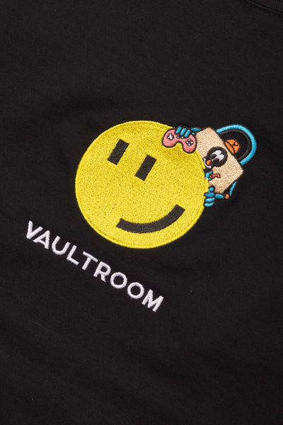 vaultroom "456" L/S TEE / BLK