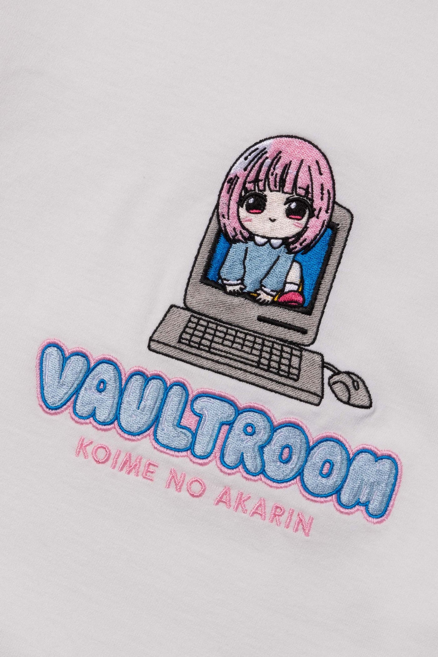 VR × AKARIN BIG L/S TEE / WHT vaultroom-