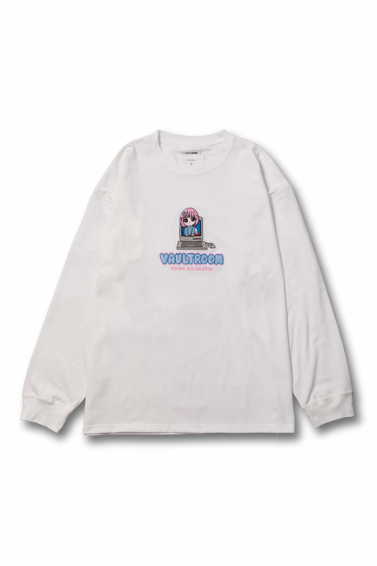 vaultroom × SPYGEA BIG L/S TEE/WHT Mサイズ - Tシャツ/カットソー(七 