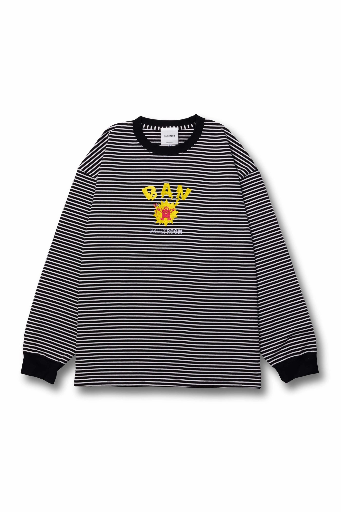 BAN BIG L/S TEE / BLK BORDER – VAULTROOM