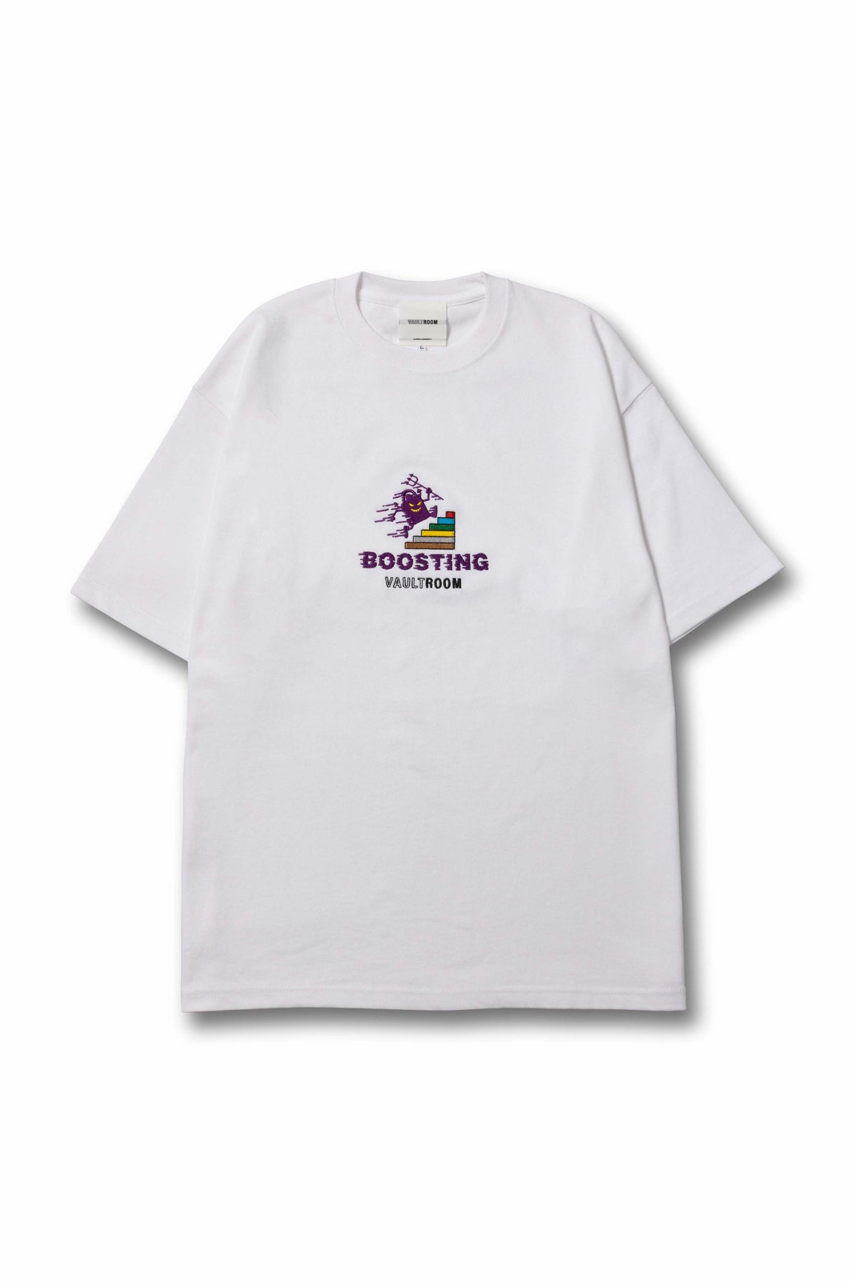 vaultroom BOOSTING TEE / WHTステッカー付き