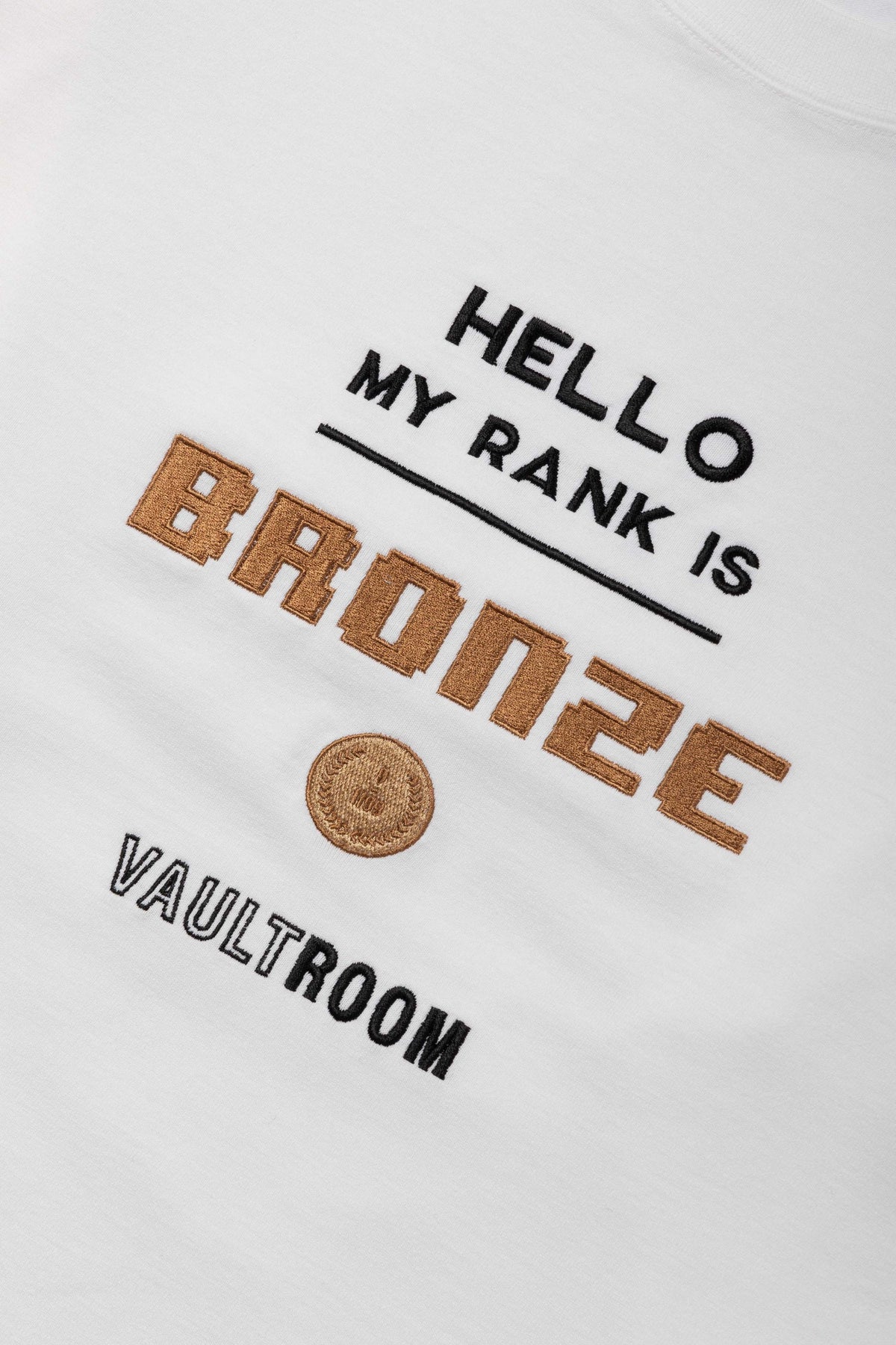 vaultroom BRONZE L/S TEE WHT-