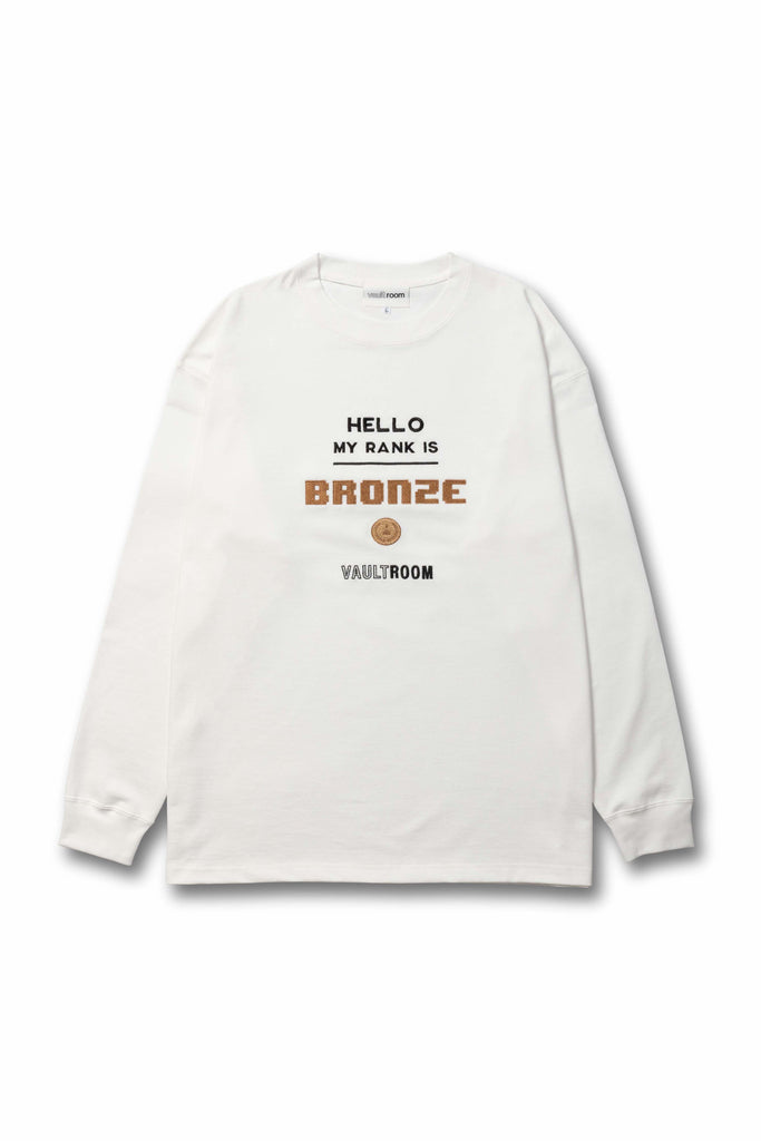 vaultroom BRONZE L/S TEE WHTvaultroom - Tシャツ/カットソー(七分/長袖)