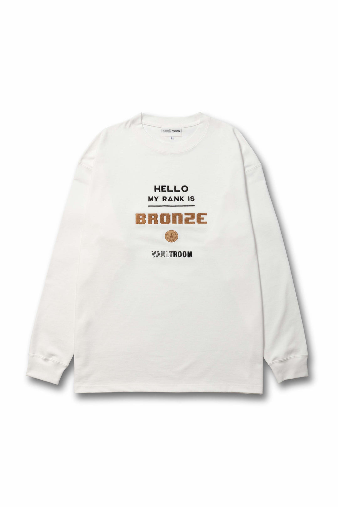 BRONZE L/S TEE / WHT