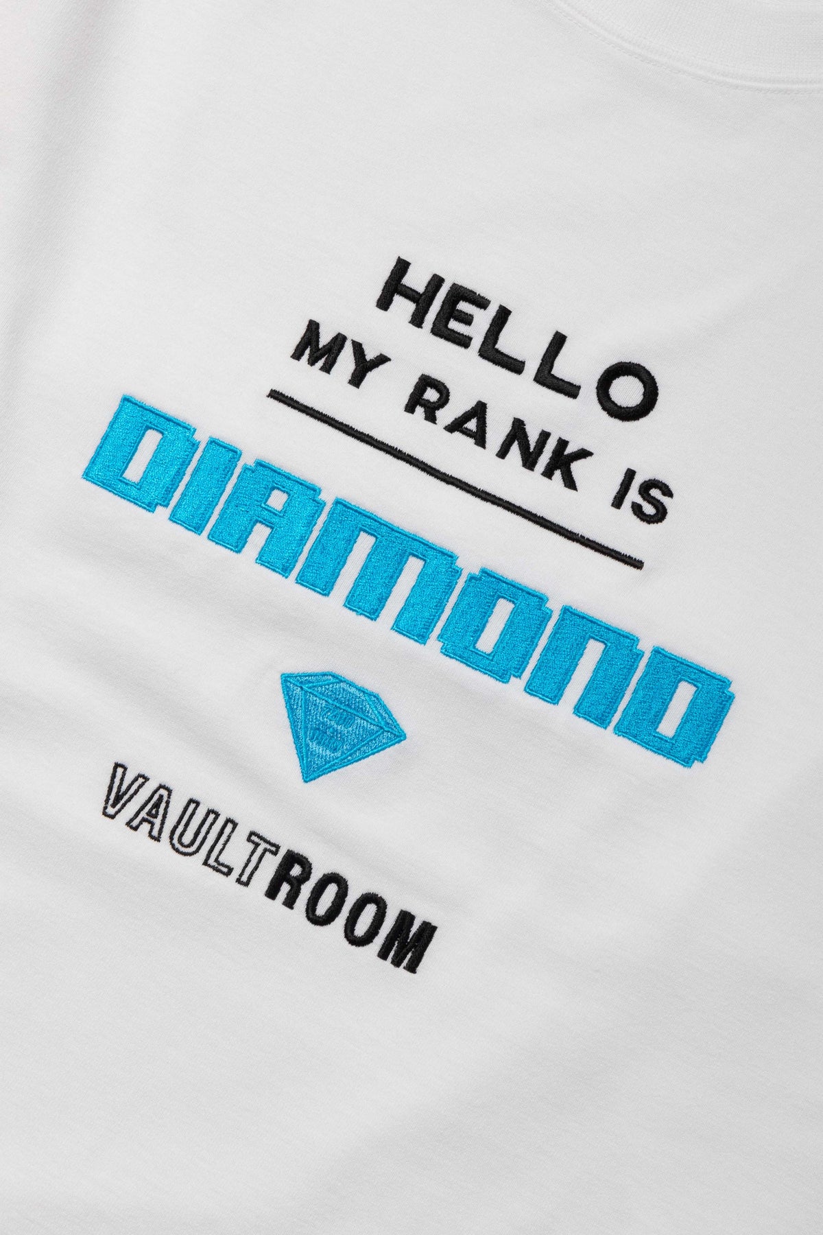 vaultroom Lサイズ　DIAMOND L/S TEE / WHTステッカー保存袋付き