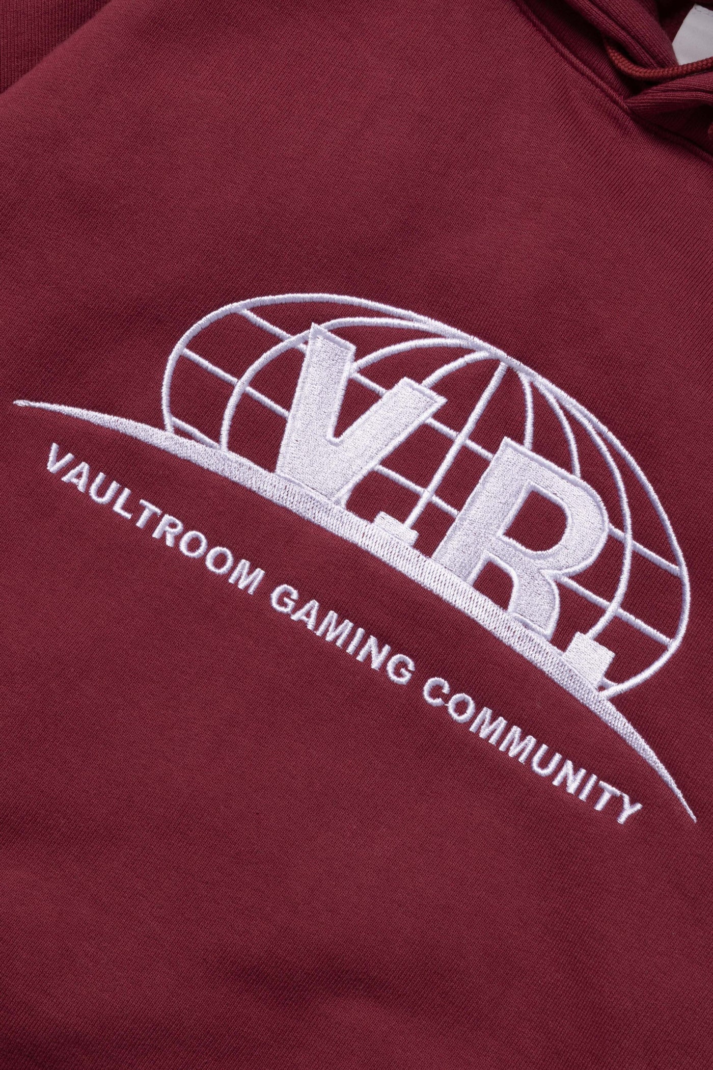 EARTH LOGO HOODIE / BURGUNDY – VAULTROOM