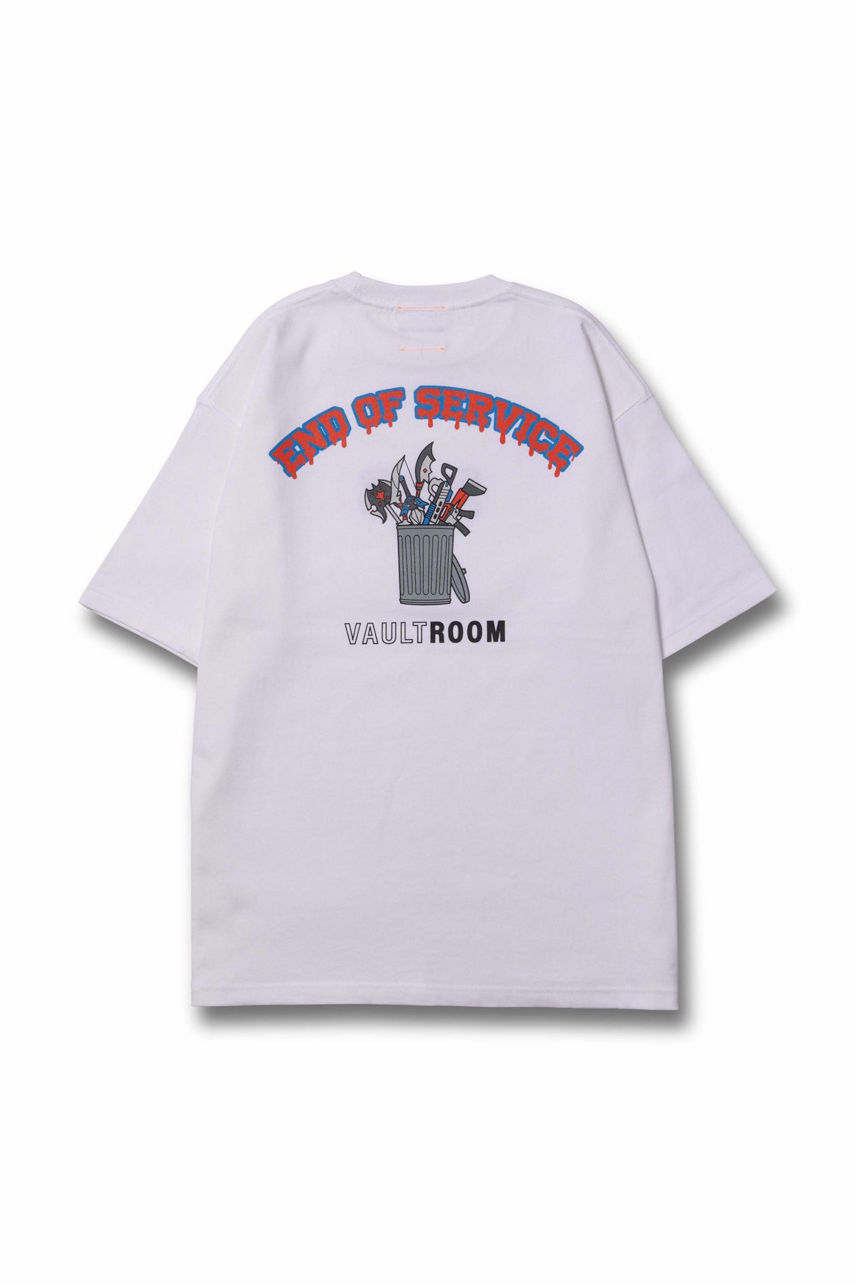 vaultroom× KEY CAT ONE POINT TEE / WHT L柄デザインプリント - T 