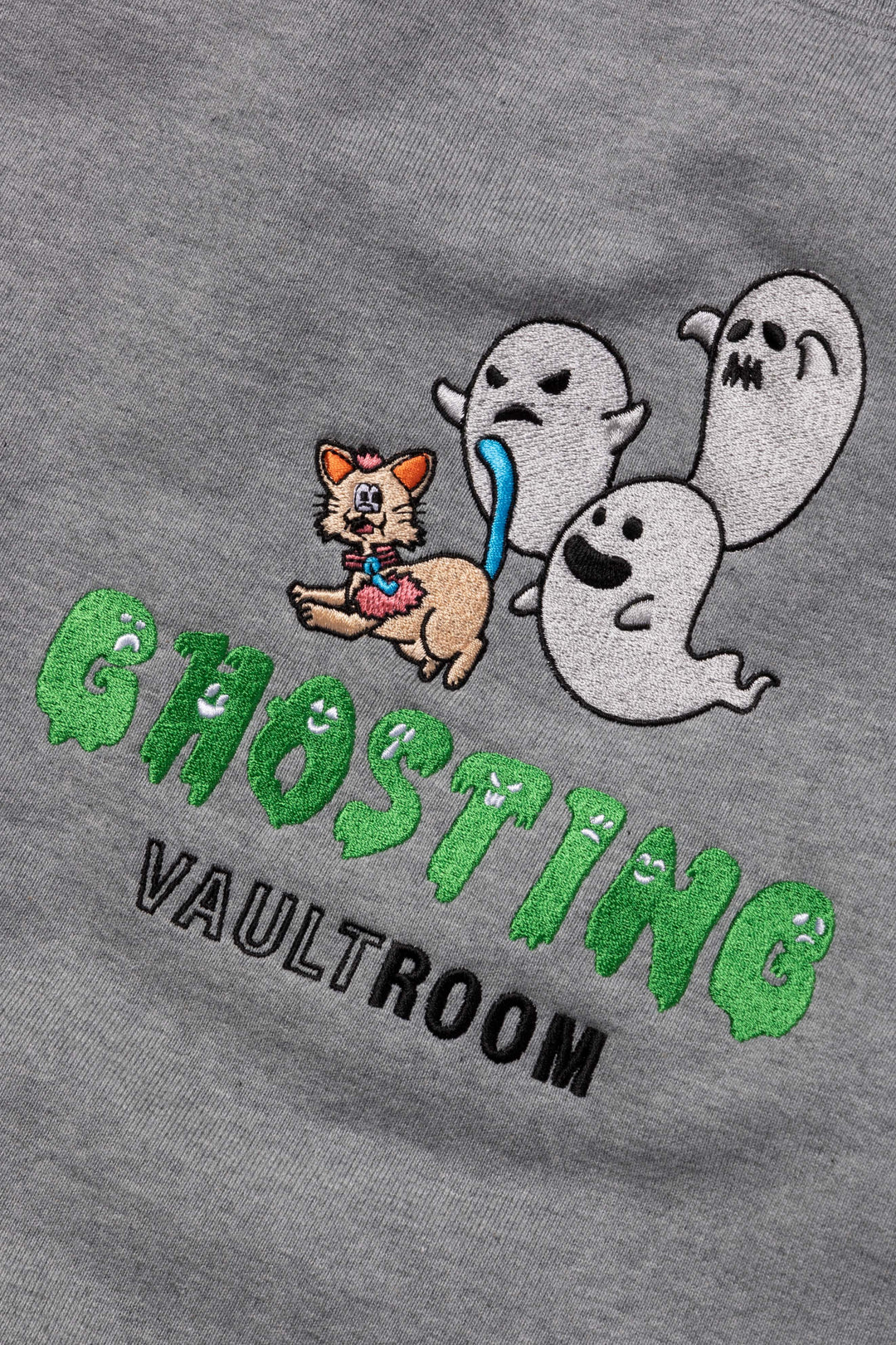 GHOSTING CREWNECK / GRY – VAULTROOM