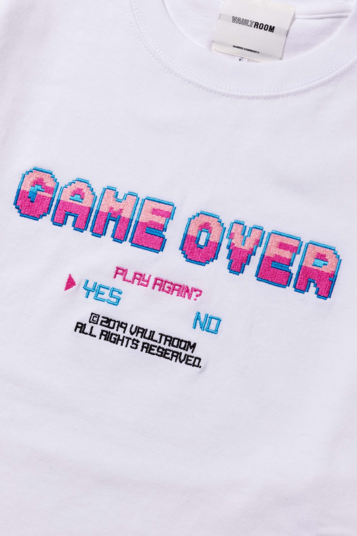 GAME OVER TEE / WHT – VAULTROOM