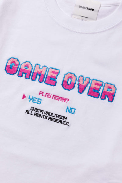 GAME OVER TEE / WHT