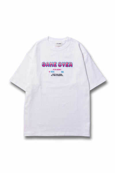 GAME OVER TEE / WHT