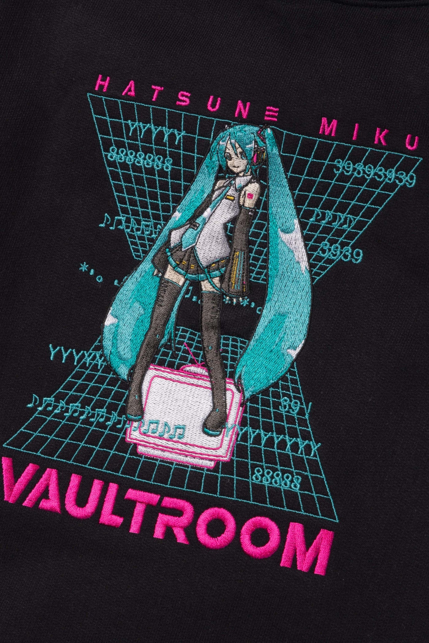 vaultroom 初音ミク  HOODIE / BLK