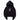KEY CAT RABBIT COS CROPPED HOODIE / BLK