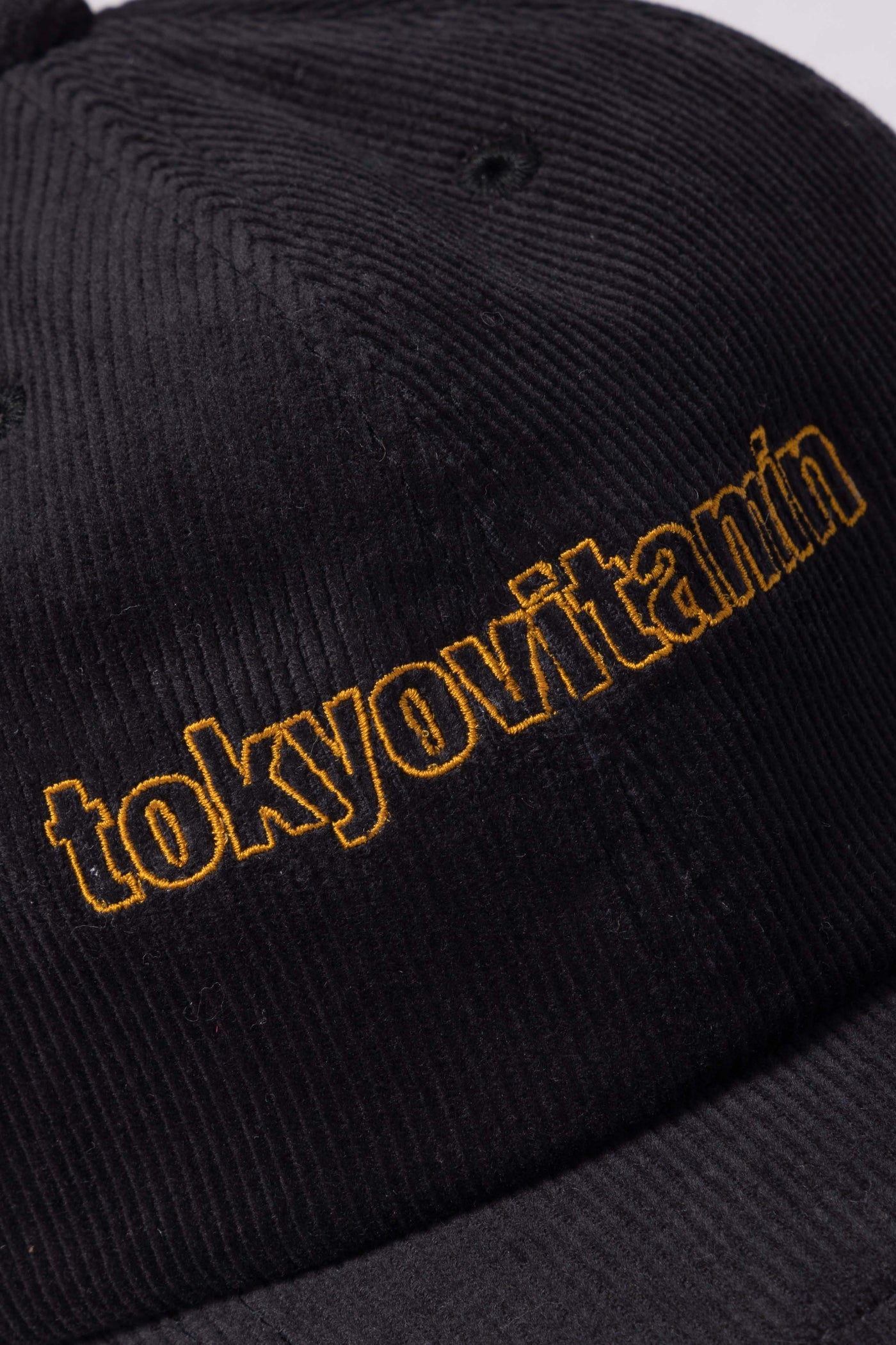 vaultroom × tokyovitamin CORDUROY CAP / BLACK