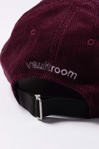 CORDUROY VR LOGO CAP / BURGANDY