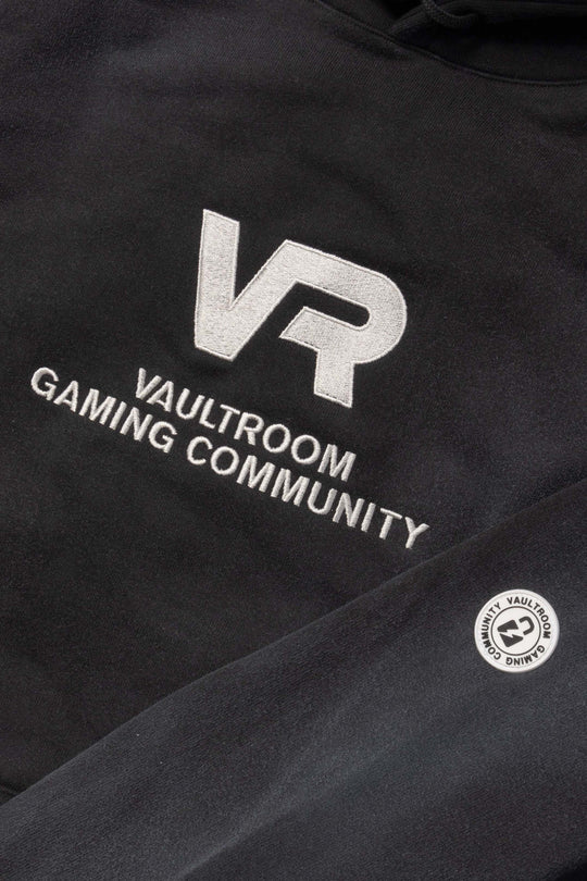 VR LOGO Hoodie / FADE BLACK – VAULTROOM