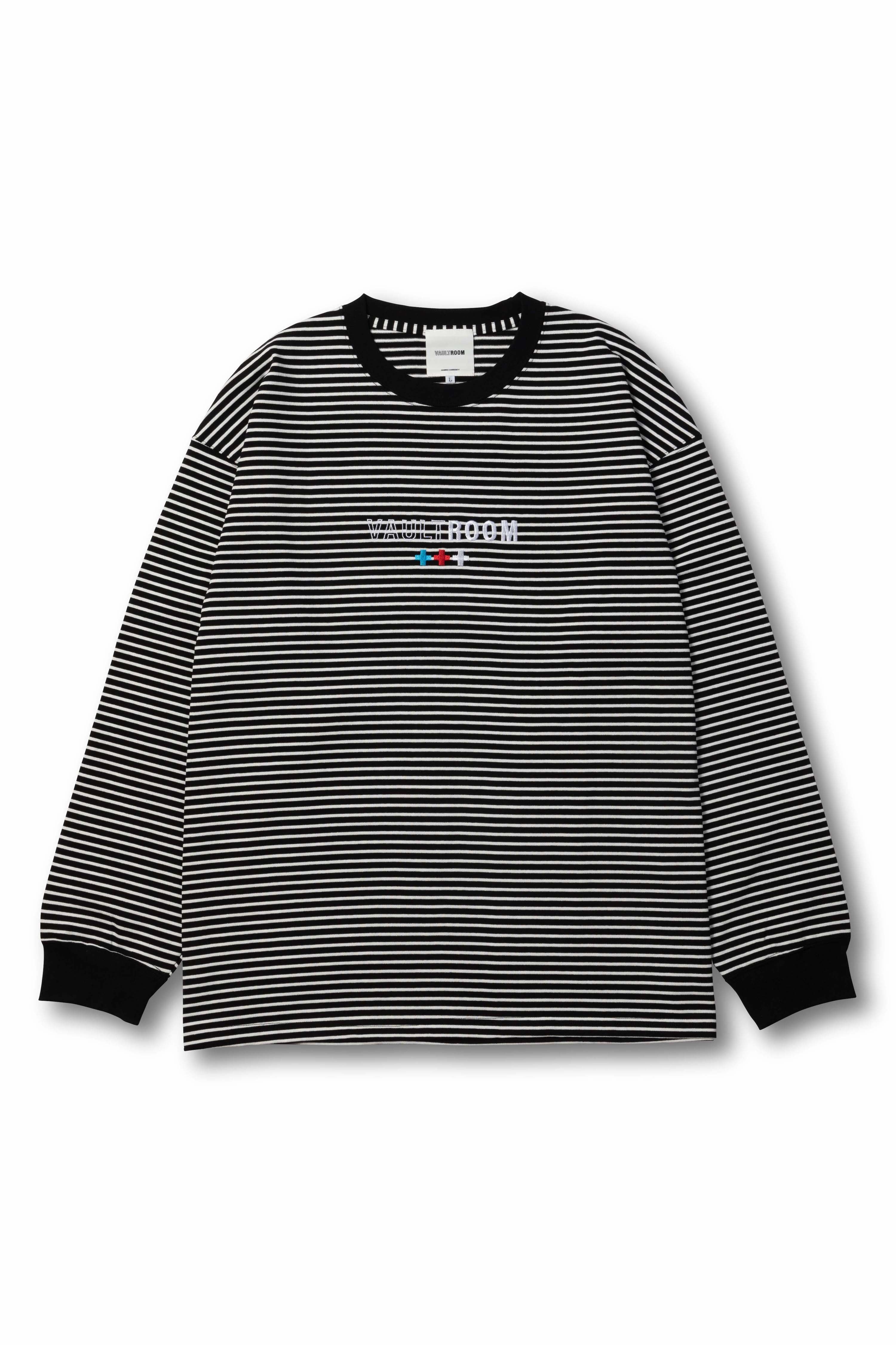 VR × CHEEKY BIG L/S TEE / blk vaultroom-